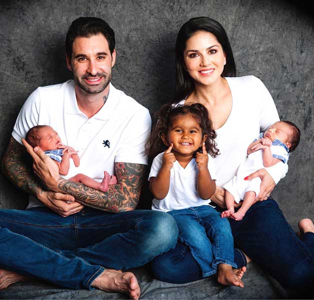 Sunny Leone,Daniel welcomes two baby boys to family, completes family