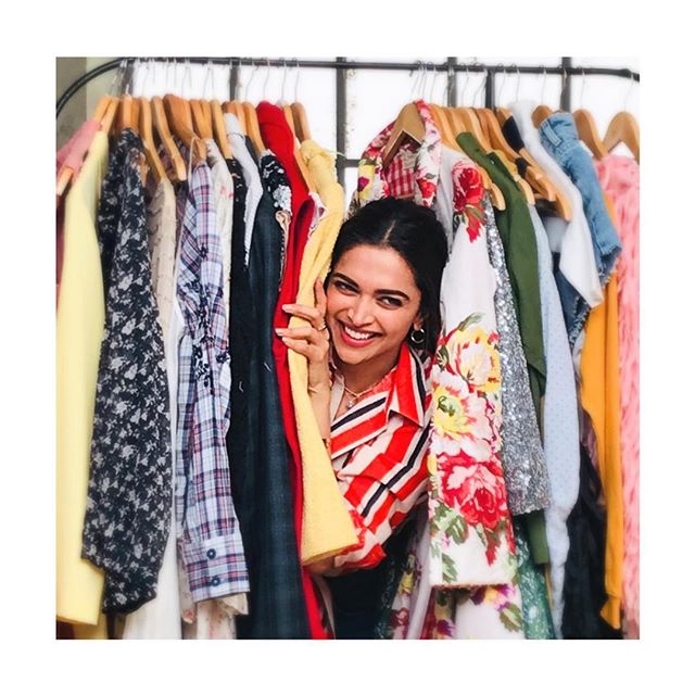 Deepika Padukone peeps through wardrobe, shares picture on Internet