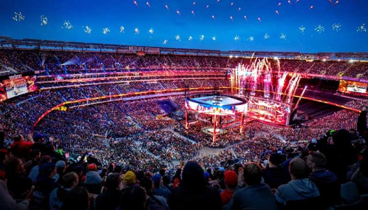 WWE's mega event WrestleMania sets record