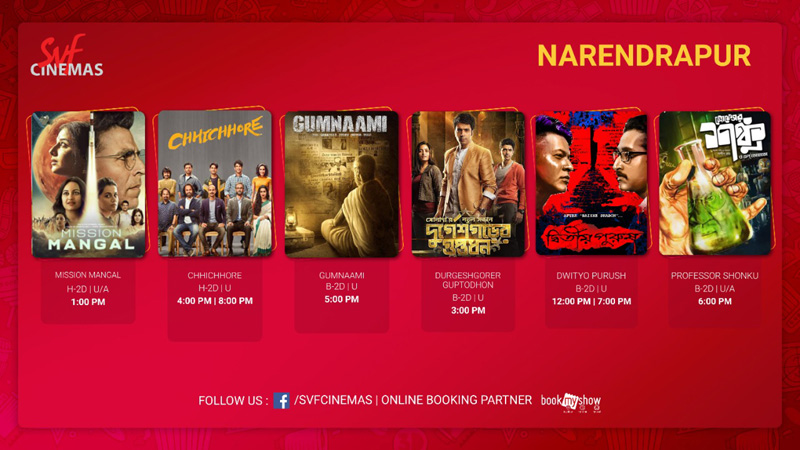 SVF Cinemas’s reopen today with a ticket prize of Rs 11 only