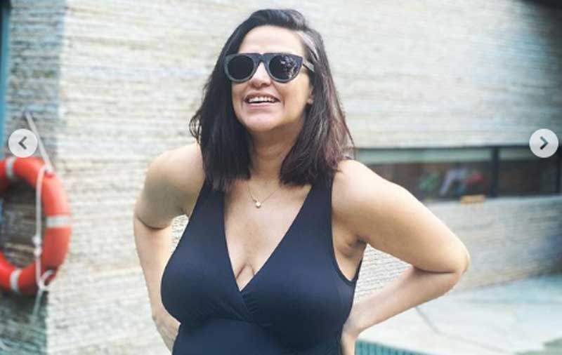 Neha Dhupia looks supercool in her latest Instagram images, flaunts baby bump in monokini