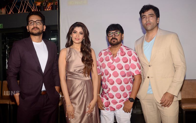 (From L to R) Parambrata Chattopadhyay, Lahoma Bhattacharya, Raja Chanda and Abir Chattopadhyay | Photo: Avishek Mitra/IBNS