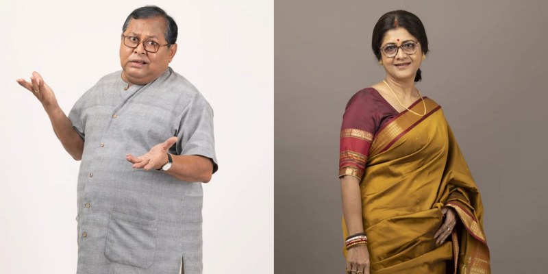 Kharaj Mukherjee (L) and Laboni Sarkar (R) 