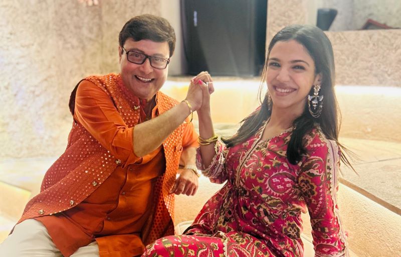 Sachin Pilgaonkar with his daughter, actress Shriya Pilgaonkar who made a special appearance in the film | Photo courtesy: PR Team