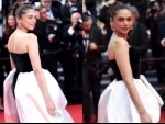 Aditi Rao Hydari returns to Cannes red carpet in style, opts for a monochromatic look