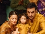 Ranbir Kapoor, Alia Bhatt twin with daughter Raha in Diwali celebration at home