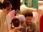 Shah Rukh Khan touching Amitabh Bachchan and Jaya Bachchan's feet at Ambani wedding rekindle 'K3G' memories