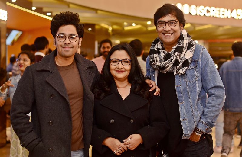 (From L to R) Riddhi Sen, Reshmi Sen and Kaushik Sen | Image by Avishek Mitra/IBNS