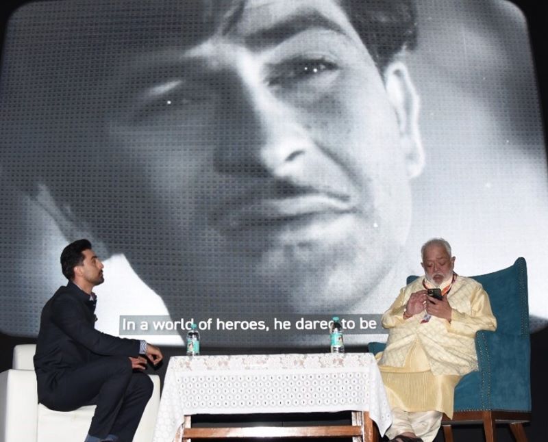 Ranbir Kapoor at a special session at IFFI paying tributes to Raj Kapoor | Ranbir Kapoor at 55th IFFI | Photo courtesy: PIB 