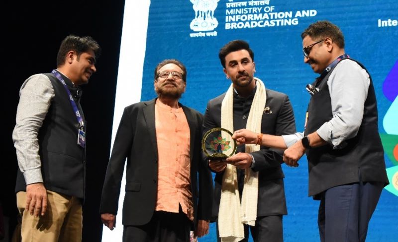 Ranbir Kapoor at 55th IFFI | Photo courtesy: PIB 