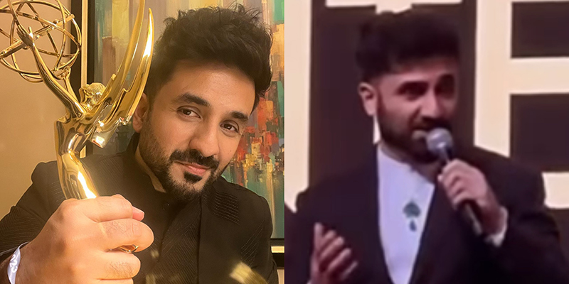 Vir Das wears Delhi-based couturier's attire to host 52nd Emmy Awards