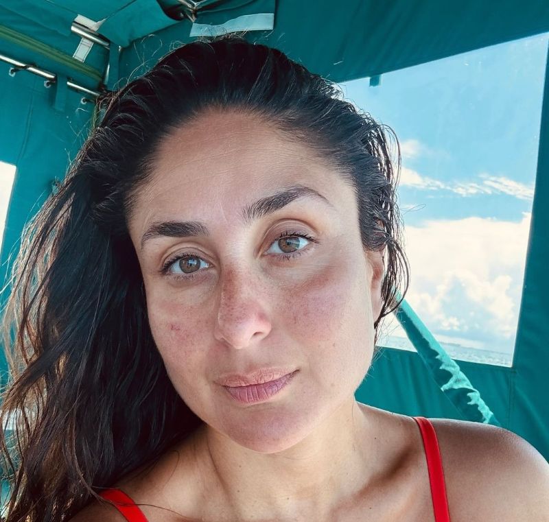 Kareena Kapoor Khan's latest vacation images are all about no-makeup, sun, swimwear and Saif Ali Khan