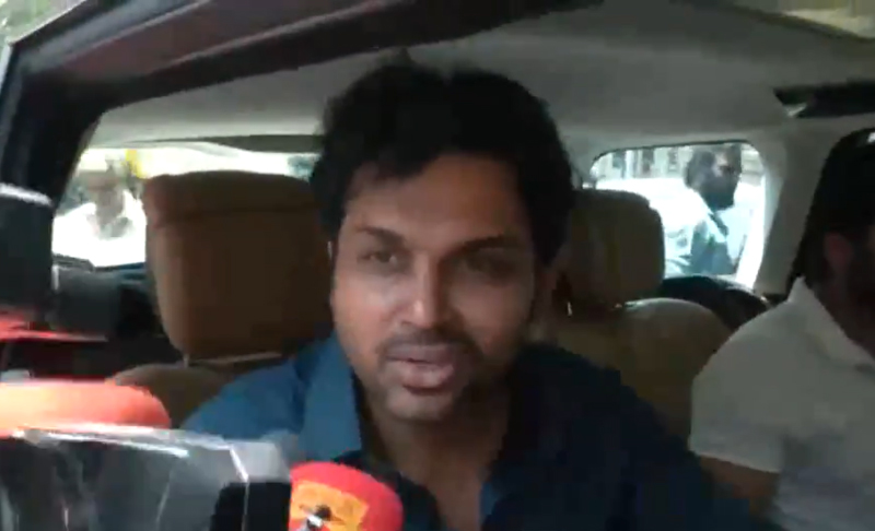 Actor Karthi casts votes in Chennai, says 'everyone should come and vote'