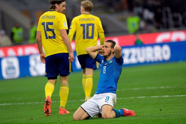 Italy lose to Sweden, fails to qualify for FIFA World Cup 2018