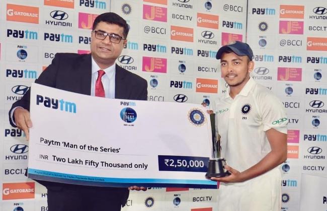 Prithvi Shaw wants to become 'Best among Best'