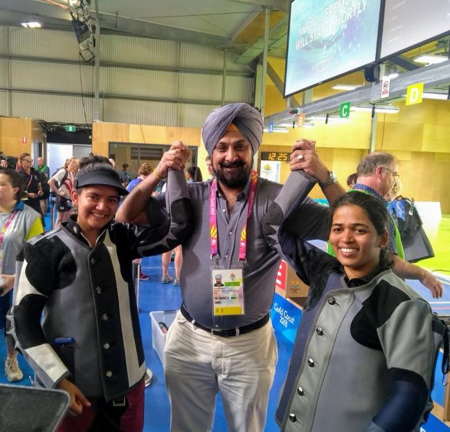 CWG: Indian shooter Tejaswini Sawant wins gold, Anjum grabs silver