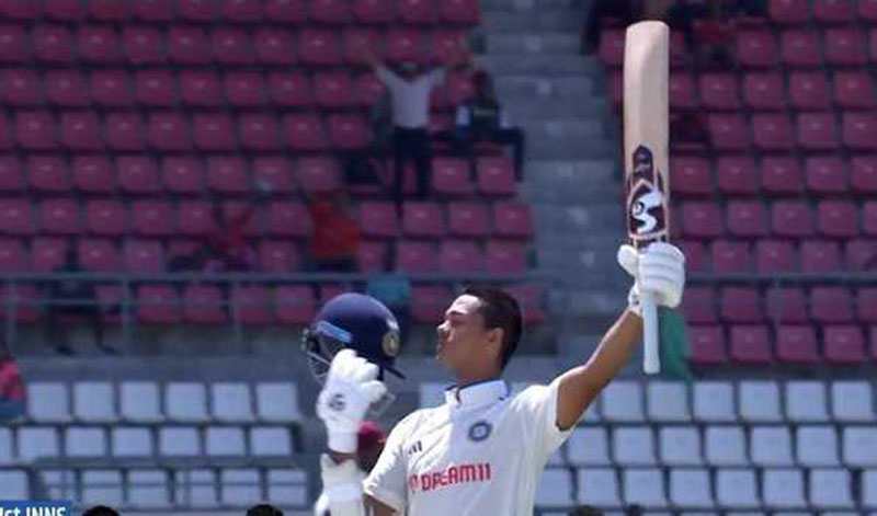 Yashasvi Jaiswal slams hundred on debut as India dominate West Indies on second day