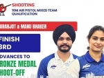 Paris Olympics: Manu Bhaker, Sarbajot Singh qualify for bronze medal match