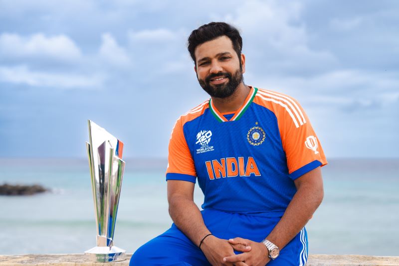 BCCI releases captain Rohit Sharma's official photos with T20 World Cup title