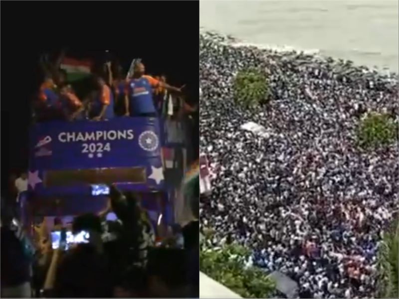 Amid sea of fans, Team India lead victory parade in Mumbai, grand conclusion ceremony at Wankhede