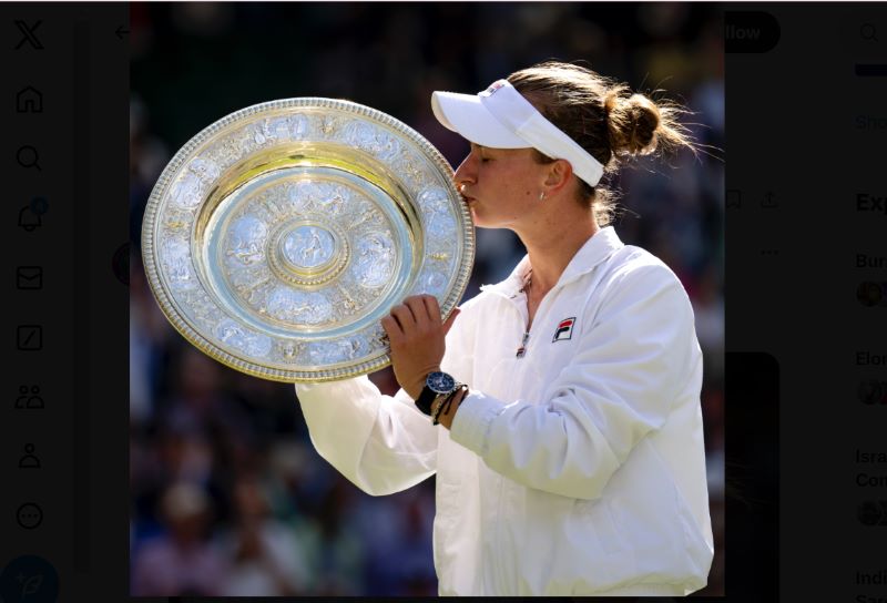 Barbara Krejcikova defeats Jasmine Paolini to win her first Wimbledon Women's Single title