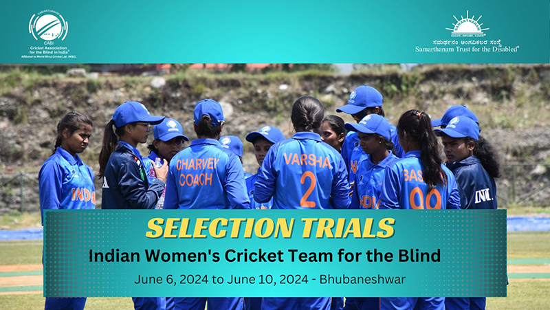 Top 30 women blind cricketers of India announced for the Bhubaneswar selection trials