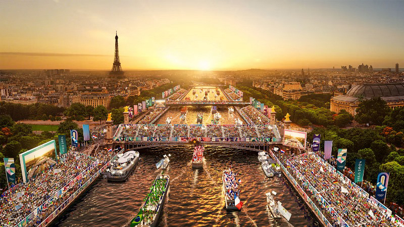 Paris all set for Olympics opening ceremony with athlete parade taking place on boats along River Seine