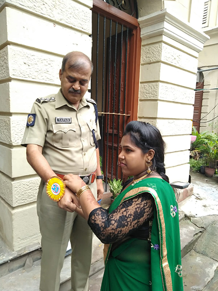 Awareness on plastic through Raksha Bandhan