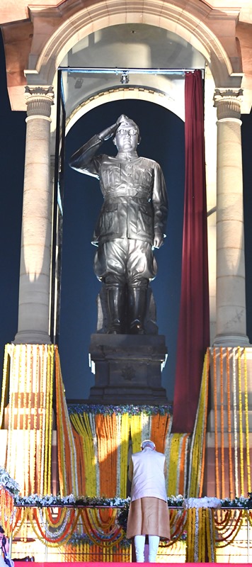 Moments from PM Modi unveiling Kartavya Path, statue of Netaji Subhas Chandra Bose at India Gate