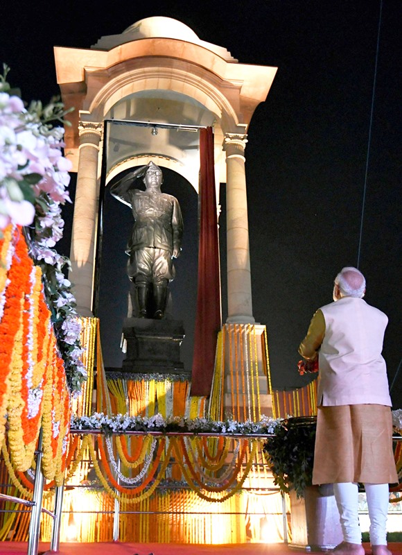 Moments from PM Modi unveiling Kartavya Path, statue of Netaji Subhas Chandra Bose at India Gate