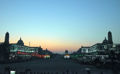 Beating Retreat ceremony at Vijay Chowk in New Delhi