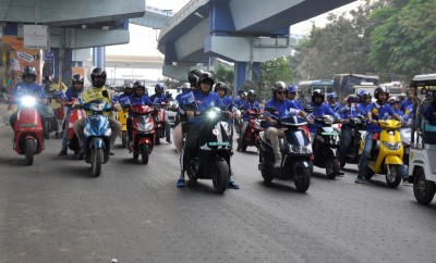 Mega EV Rally organised in Kolkata