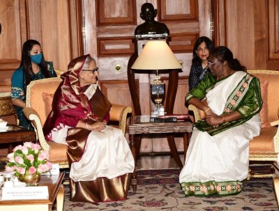 Bangladesh PM Sheikh Hasina calls on President Droupadi Murmu in Delhi