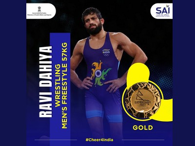 CWG: Ravi Kumar Dahiya wins gold; India's 4th in wrestling