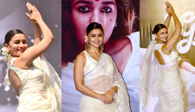 Alia Bhatt promotes Sanjay Leela Bhansali's 'Gangubai Kathiawadi' in Kolkata