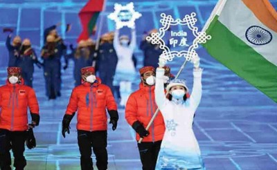 India moment at Winter Olympics opening: Skier Arif Khan from Kashmir leads contingent out