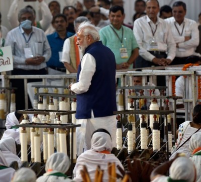 PM Modi at Khadi Utsav in Ahmedabad