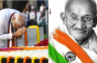 PM Modi bows to Mahatma Gandhi on his birth anniversary, urges people to purchase khadi products