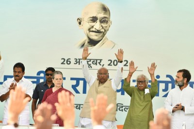 In Images: Mallikarjun Kharge takes charge as Congress president