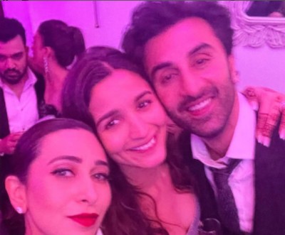 Karisma Kapoor shares image with newlywed Ranbir, Alia on Instagram, you can't miss it