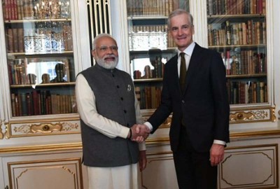 PM Modi meets Norwegian counterpart on sidelines of 2nd India Nordic Summit