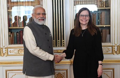 Prime Minister Modi’s meeting with Iceland counterpart on sidelines of 2nd India-Nordic Summit