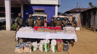 Assam Rifles recover huge quantity of explosives in Mizoram