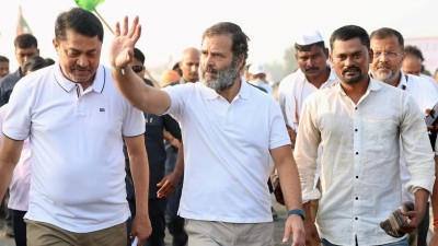 Maharashtra: Rahul Gandhi resumes Bharat Jodo Yatra from Dabhad