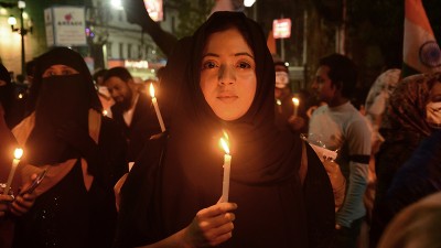 Hijab row: Candlelight protests held in Kolkata