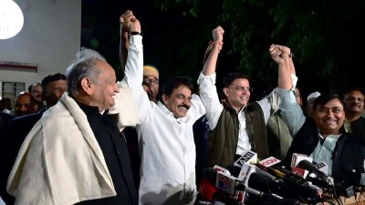 Ashok Gehlot, Sachin Pilot appear together in a rare show of unity ahead of Rahul Gandhi's Bharat Jodo Yatra in Rajasthan