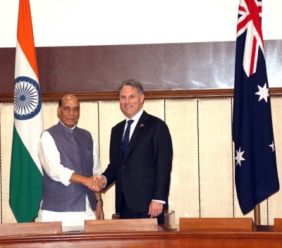 Rajnath Singh holds bilateral talks with Australian counterpart Richard Marles in Delhi