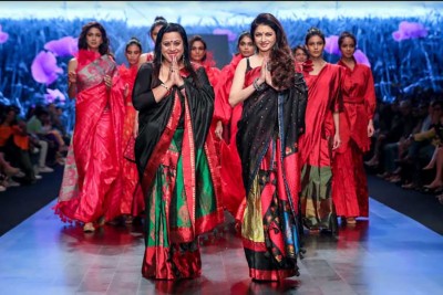 Sanjukta Dutta brings colourful festive fervour at Lakme Fashion Week