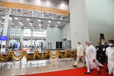 PM Narendra Modi inaugurates, lays foundation stone of various development projects worth more than Rs 16,800 crores in Deoghar