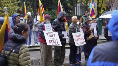 Protest held in various US cities against China's human rights abuse 